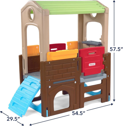 Peach Maple Discovery Playhouse for Kids indoor and outdoor climbing furniture with colorful, kid-friendly design and climbing features.