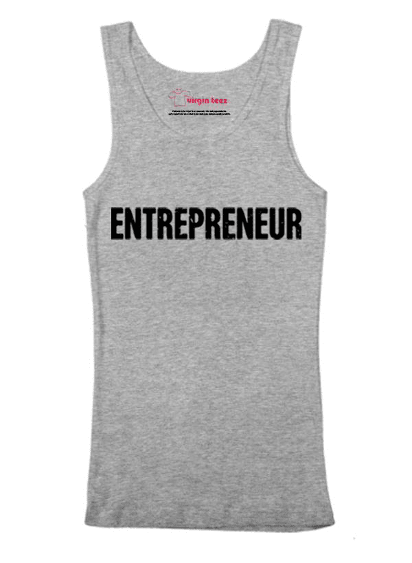 Scorpius Entrepreneur Tank Top, sleeveless cotton tank with printed slogan, casual fit, ideal for entrepreneurs and casual wear.