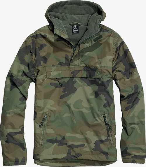 Callisto Essential Windbreaker jacket in black, featuring lightweight material and adjustable hood, designed for outdoor wear.
