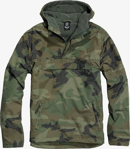 Callisto Essential Windbreaker jacket in black, featuring lightweight material and adjustable hood, designed for outdoor wear.
