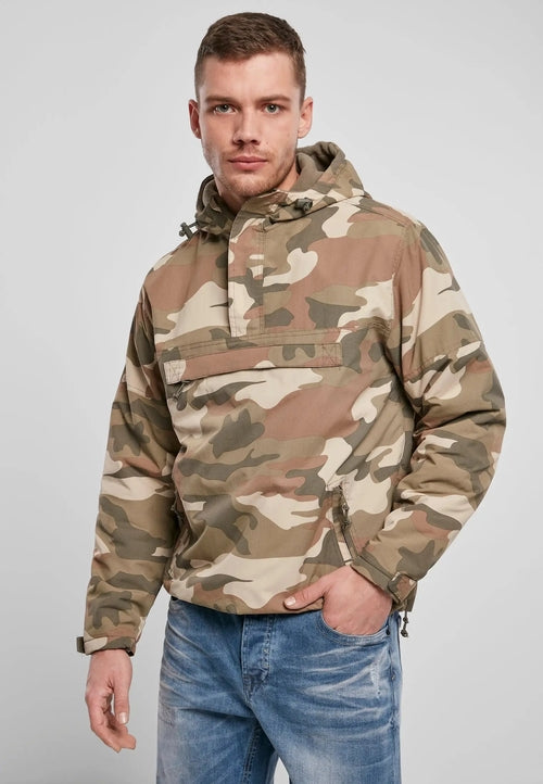 Callisto Essential Windbreaker jacket with lightweight nylon material and adjustable hood, perfect for outdoor activities.