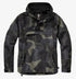 Callisto Essential Windbreaker jacket in black, lightweight with adjustable hood and zippered pockets, suitable for outdoor activities.