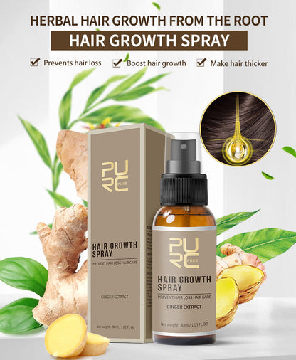 Carmine Juneberry GingerGrow™ professional hair care kit with shampoo, conditioner, and treatment bottles on a white background.