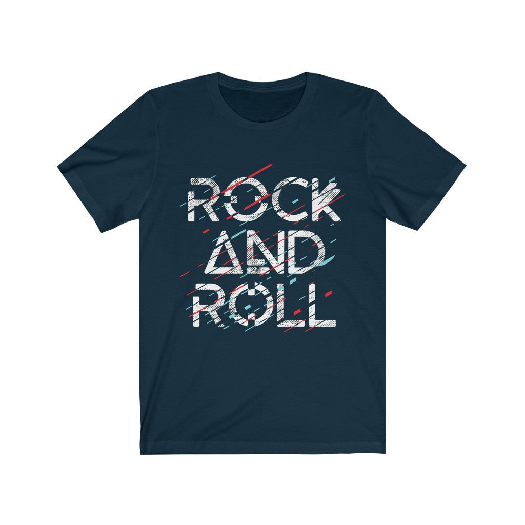 Plum Charlie rock and roll T-shirt featuring bold graphic print on black cotton casual T-shirt.