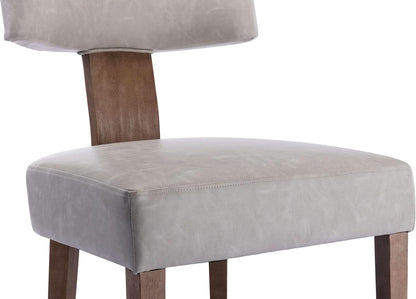 Graphite Grey Mid Century Upholstered Dining Chair
