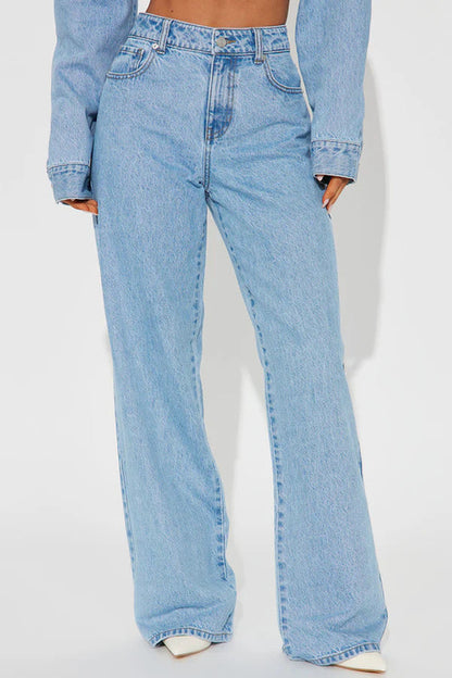 Carmine Juneberry straight fit denim jeans in 25 edition, showing front view with classic blue denim and stitching details.