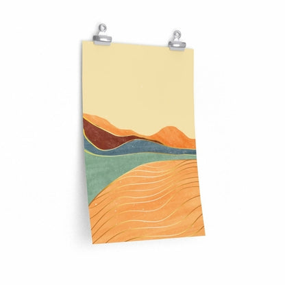Yellow Pandora Toscana Landscape Premium Matte vertical poster, showcasing a scenic home decor artwork with vibrant colors and detailed scenery.