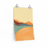 Yellow Pandora Toscana Landscape Premium Matte vertical poster, showcasing a scenic home decor artwork with vibrant colors and detailed scenery.