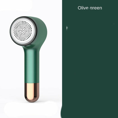 Maroon Asteria USB charging hair ball trimmer, compact home improvement tool with ergonomic design for grooming pet or human hair.