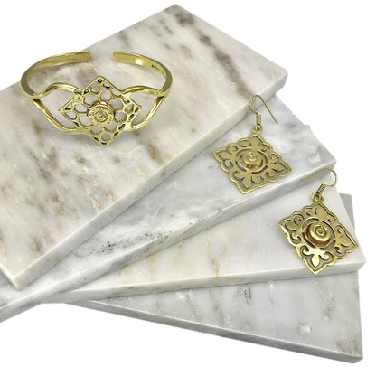 Ariel Angkor Bullet Cuff bracelet made from fair-trade Cambodian bomb jewelry, featuring a bold, handcrafted design.