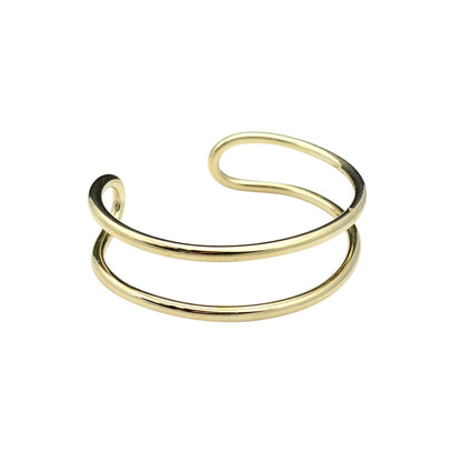 Ariel Bombshell Wire Cuff bracelet with a sleek, modern design, showing intricate wire details and a stylish fashion accessory.