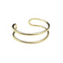 Ariel Bombshell Wire Cuff bracelet with a sleek, modern design, showing intricate wire details and a stylish fashion accessory.