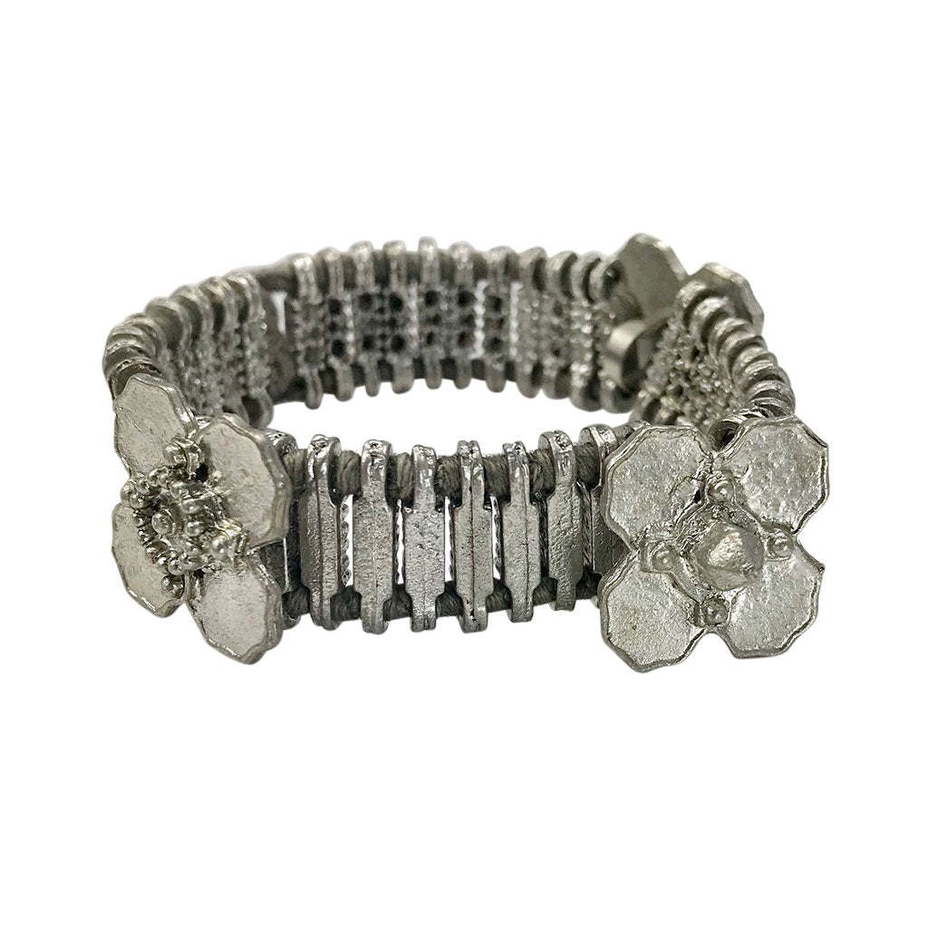 Ariel Kali Flower Bracelet featuring a delicate floral cuff design in eco-friendly materials, jewelry and watches collection.