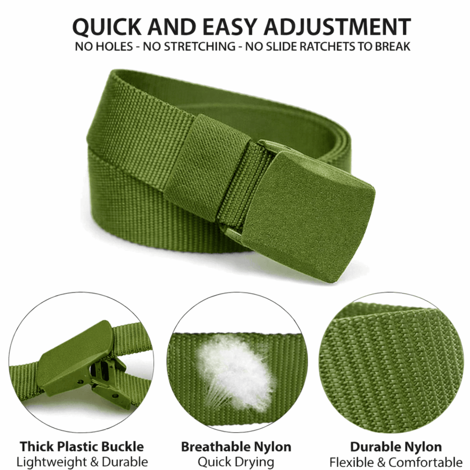 Black Lavender XGear tactical adjustable nylon belt with plastic buckle, featuring durable design and versatile fit.