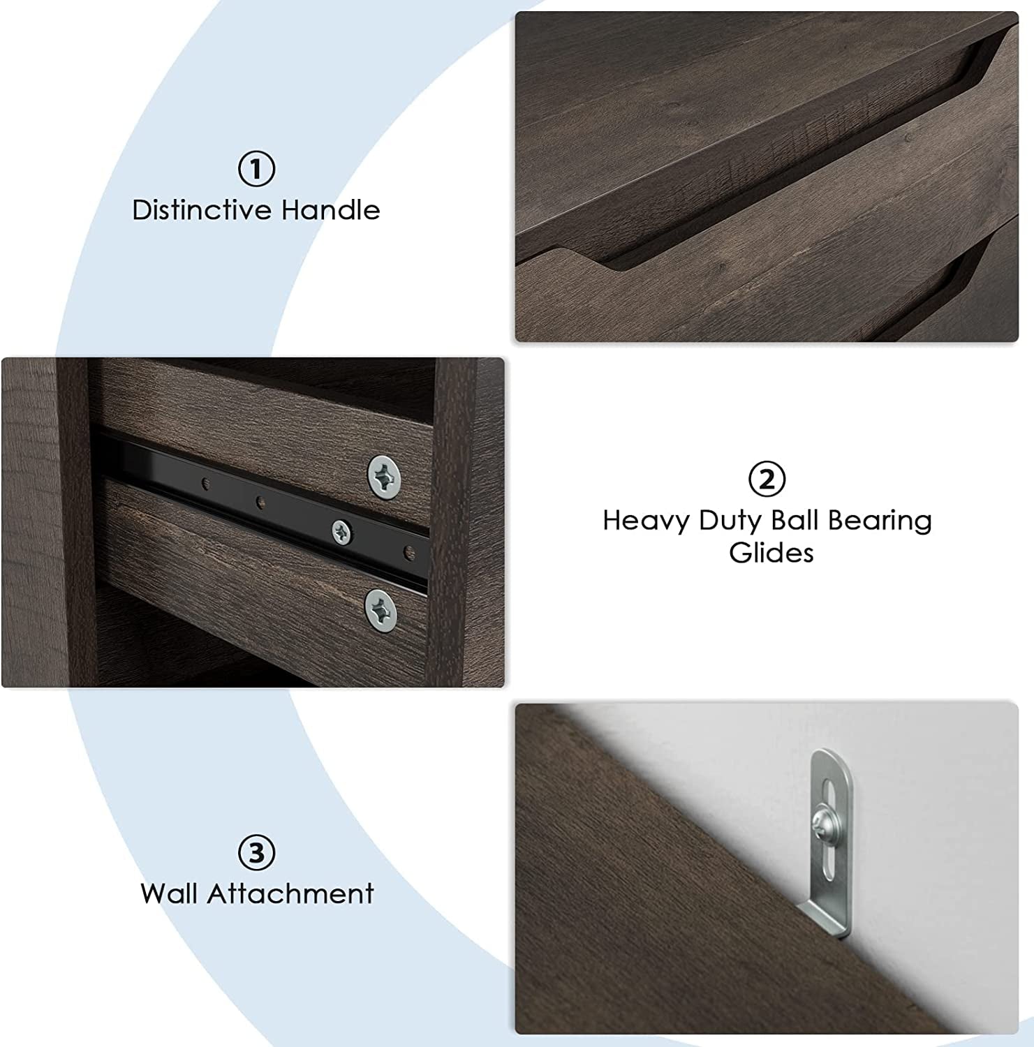 Dark brown Peach Maple 4-drawer dresser with sleek handles, ideal for bedroom storage and organization.