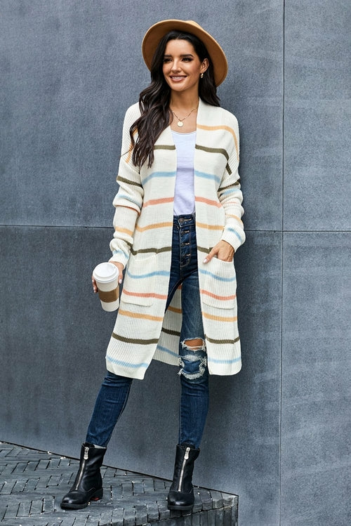 Bright rainbow striped women&