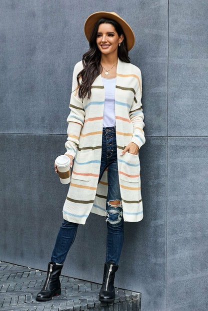 Bright rainbow striped women&