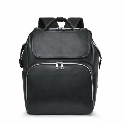 Maroon Asteria PU leather diaper bag for moms, featuring multiple compartments and stylish design for baby and maternity needs.