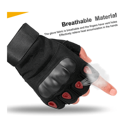 Black Lavender tactical fingerless airsoft gloves showing reinforced palms and breathable fabric for outdoor sports and paintball.