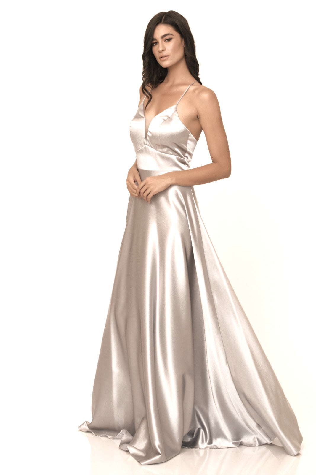 Arista Satin Evening Dress evening dresses