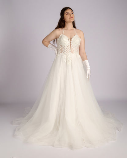 Danai Hand Beaded Crystal Bustier Hand Beaded Crystal Bustier Wedding Dresses