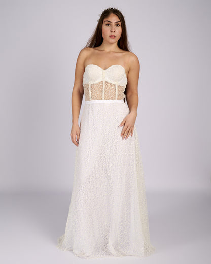 Margaret Sparkle Mesh Bridal Dress &
