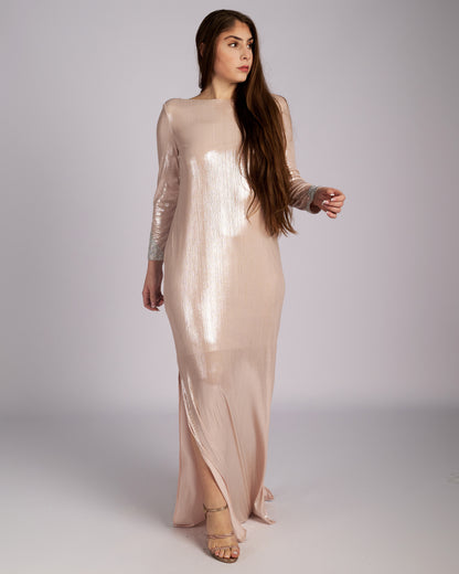 Laurelle Maxi Dress with Slits and Open Back " evening dresses "