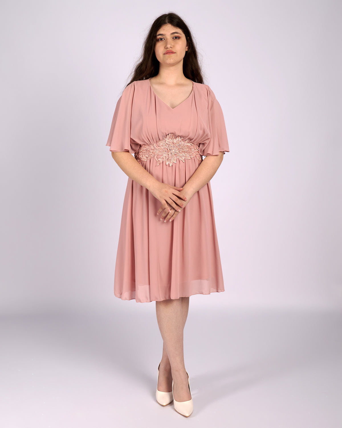 Dorothy Pink Flare Chiffon Dress "evening dresses"