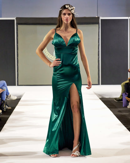 Adelle Mermaid Emerald Dress evening dresses