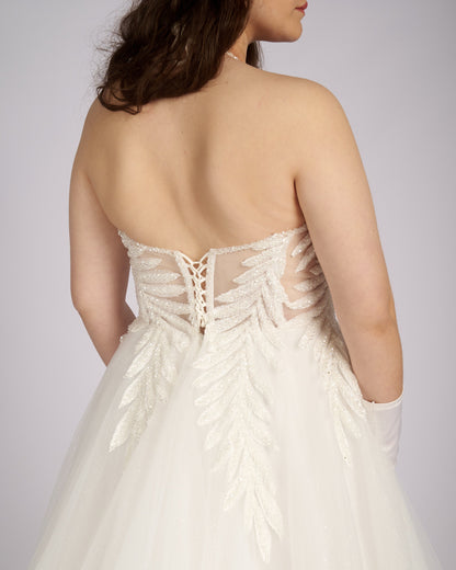 Danai Hand Beaded Crystal Bustier Hand Beaded Crystal Bustier Wedding Dresses