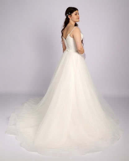 Celestine Crystal Beaded Bridal Gown Wedding Dresses