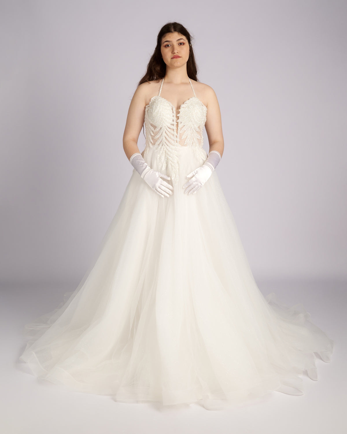 Danai Hand Beaded Crystal Bustier Hand Beaded Crystal Bustier Wedding Dresses