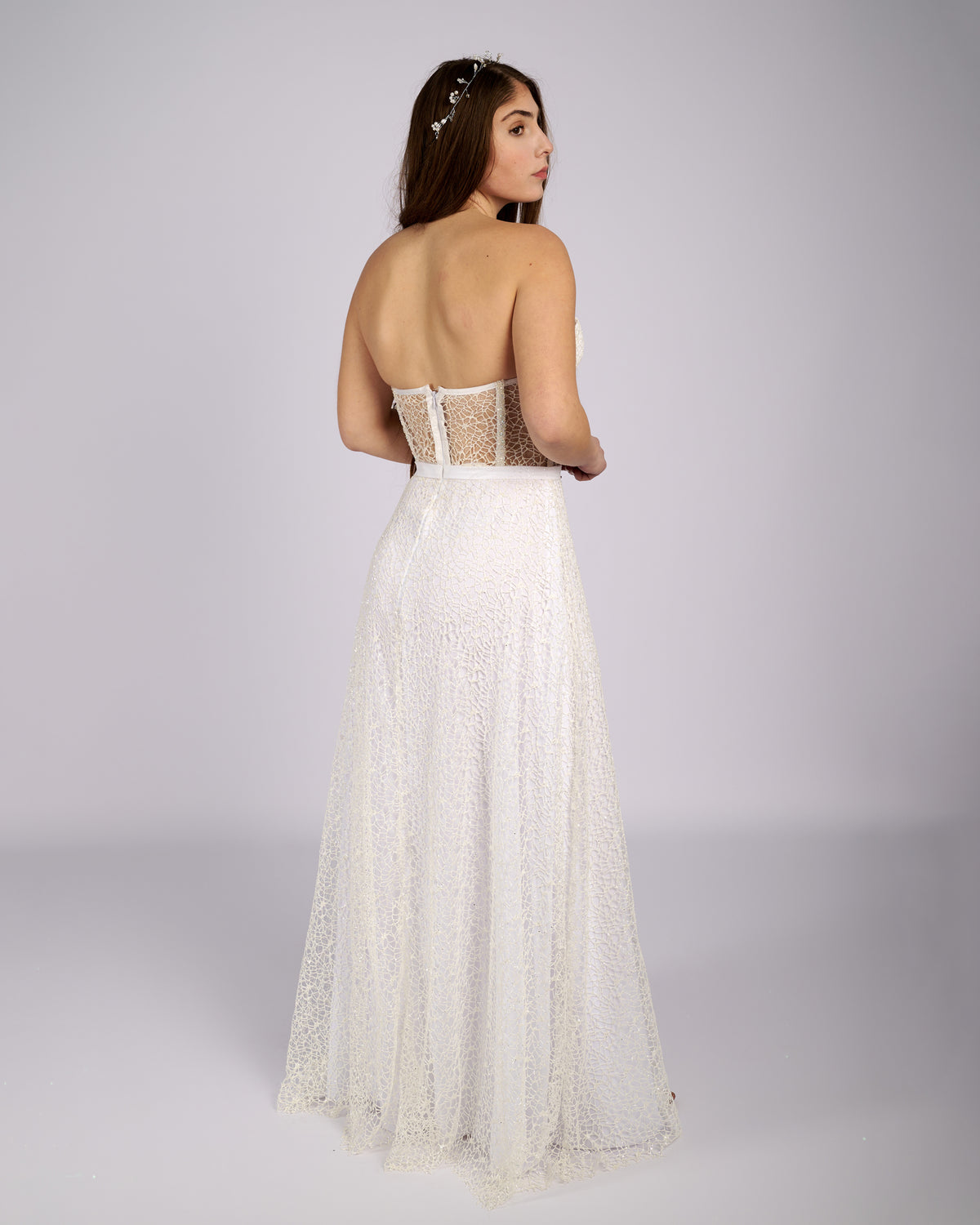 Margaret Sparkle Mesh Bridal Dress &
