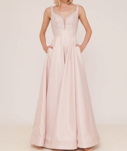Seren Soft Pink Maxi Dress Evening Dresses