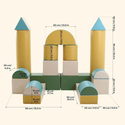 Blue Mega Fort furniture piece by Blush Apricot, designed for kids&