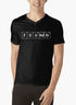 Scorpius Founder V-Neck T-shirt in black, featuring a classic V-neck design and logo print on the chest.