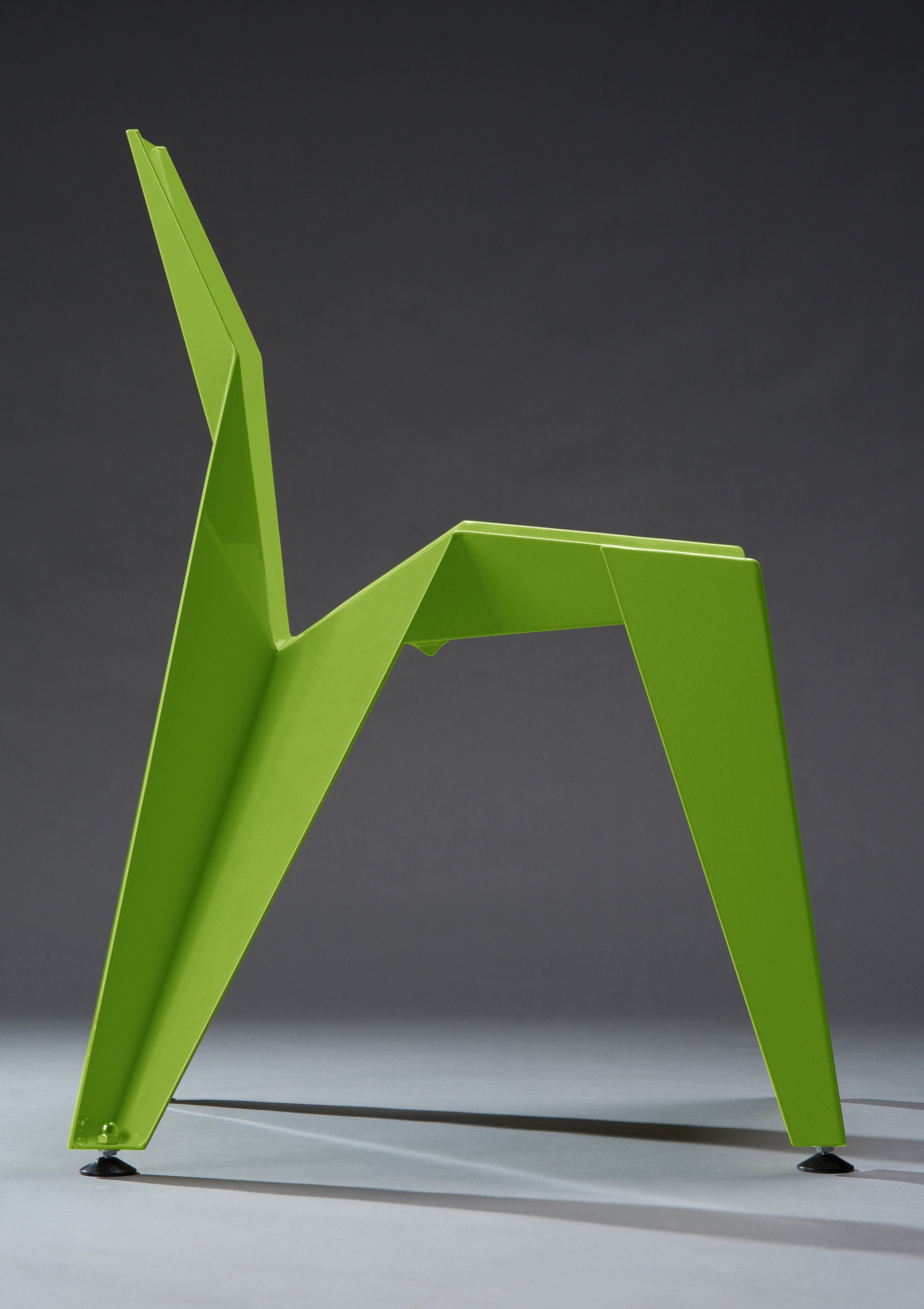 Pink Aether EDGE Chair in fresh green, modern gift with sleek design and vibrant color, perfect for stylish home or office decor.