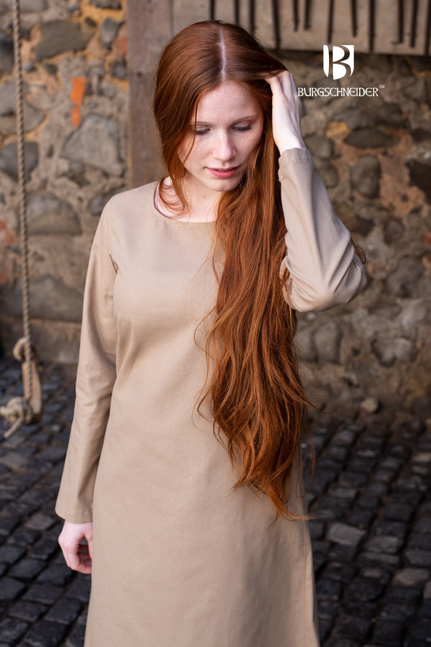 Azure Briseis Freya Hemp under dress, perfect for festivals and parties, featuring a stylish, natural hemp fabric design.
