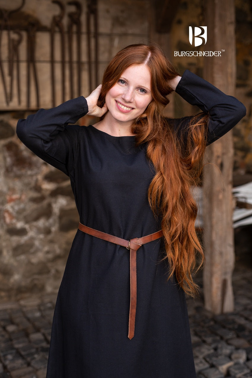 Black under dress by Azure Briseis, designed for festivals and parties, showing a close-up of the sleek, stylish fabric and fit.