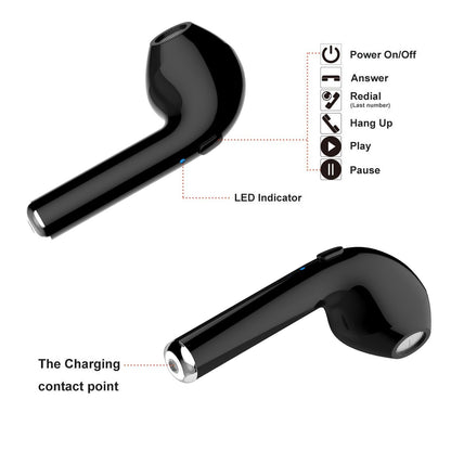 Salmon Lucky dual chamber wireless Bluetooth earphones with charging box, compact tech accessories with earbuds inside the charging case