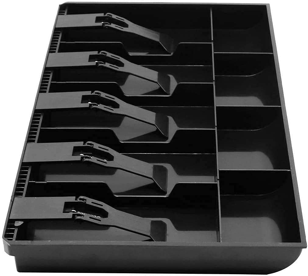 Erin Smokey cash drawer organizer tray with coin slot for home or garden cash storage and organization.