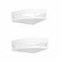 Ultramarine Nyx space-saving wall shelf rack for small spaces, mounted on a wall in a home or garden setting.