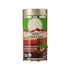 Pear Vanilla Tulsi Assam Masala Chai 100g tin, aromatic herbal tea with spiced blend, in a decorative metal container.