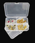 Amber Coco jewelry organizer box with dividers, set of 2, designed for home storage of necklaces, rings, and earrings.