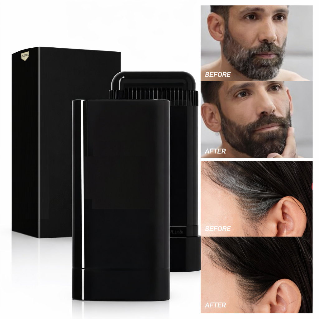 Beige Arachne Instant Hair Color Touch Up Stick, easy-to-apply hair touch-up product with a sleek design.