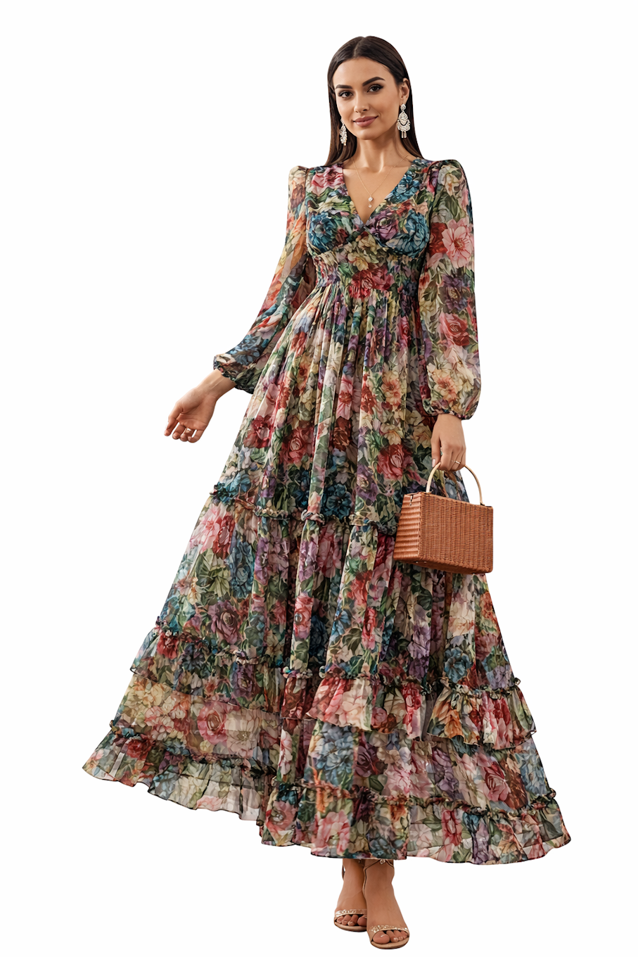 Women’s maxi dress by Aquamarine Saffron featuring a flowing, elegant design for a graceful look in soft fabric.