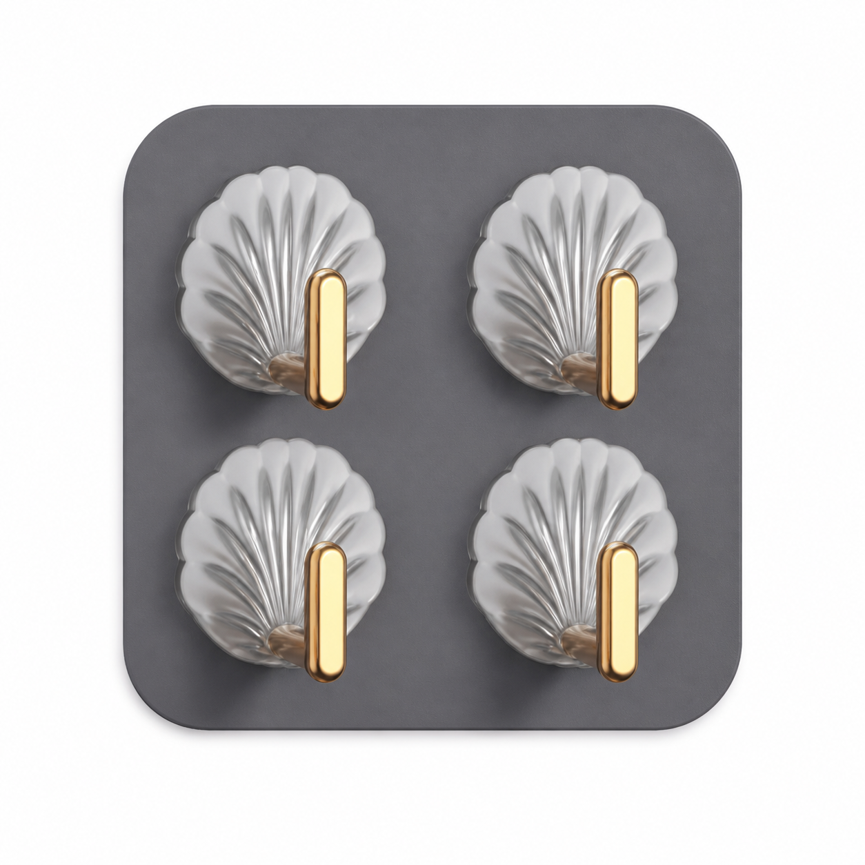 Heavy duty wall hook from Ultramarine Nyx for home organization, mounted on a wall with hooks for hanging items.