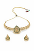 Women’s party jewelry set by Bronze Perseus featuring stylish earrings and necklace with intricate designs.