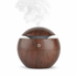 Amethyst Ophion wood grain aroma diffuser humidifier with a sleek wooden finish and a gentle mist for home aromatherapy.