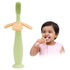 Soft silicone baby teether toothbrush from Coffee Eos, designed for gentle soothing and oral hygiene for infants.